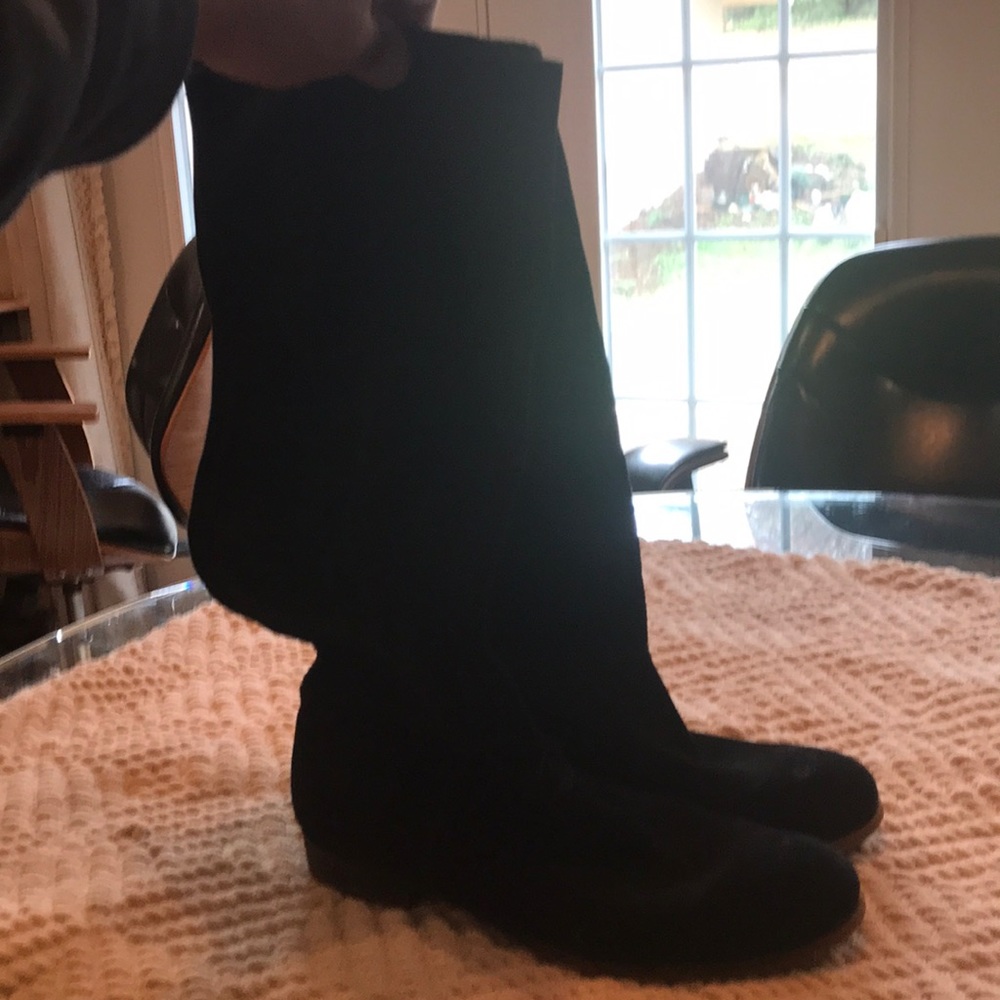 Nine West Vintage America Cookin Black Suede Boots